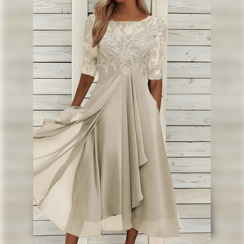 La Scintilla | Jurk Elegantie Kant Léa
