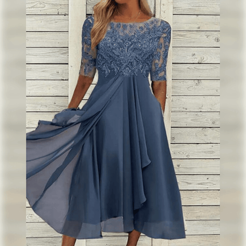 La Scintilla | Jurk Elegantie Kant Léa