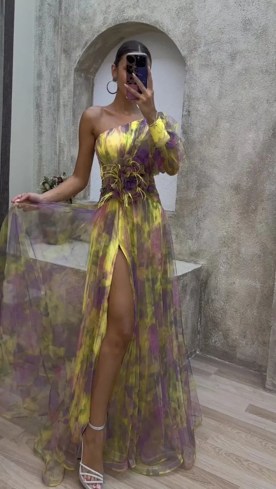 La Scintilla | Jurk Elegante Bloemen