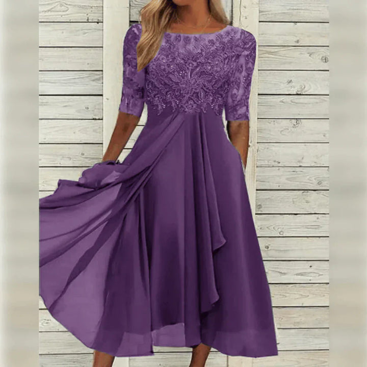 La Scintilla | Jurk Elegantie Kant Léa