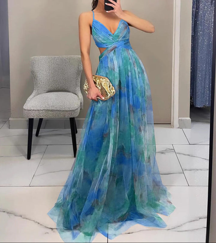 La Scintilla | Maxijurk Elegante Bloemenprint