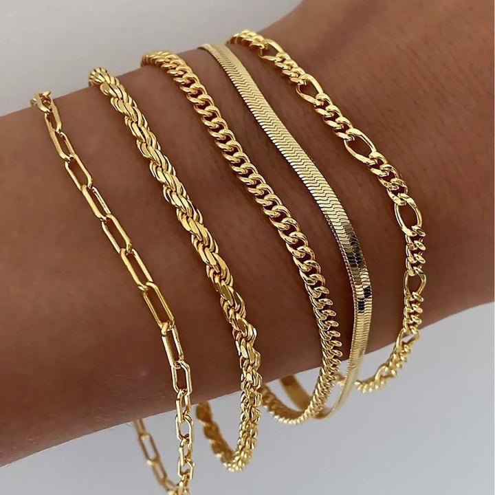 Ellis Renner Gouden Armbandenset