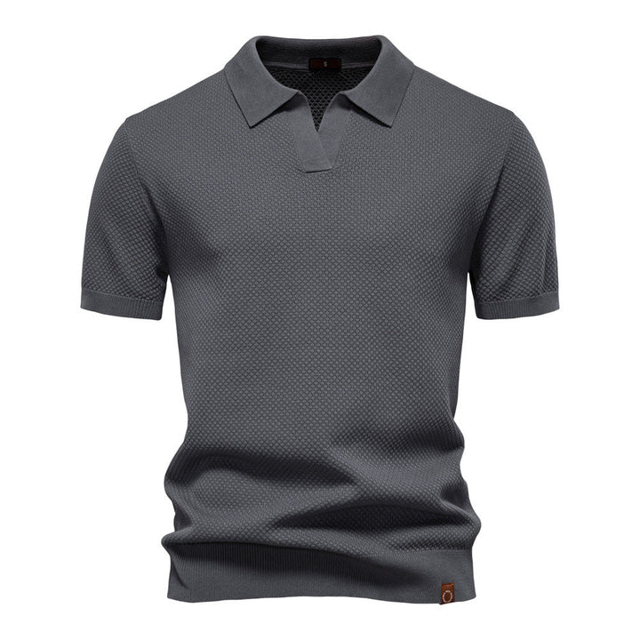 Ulrich – Gestructureerde Poloshirt