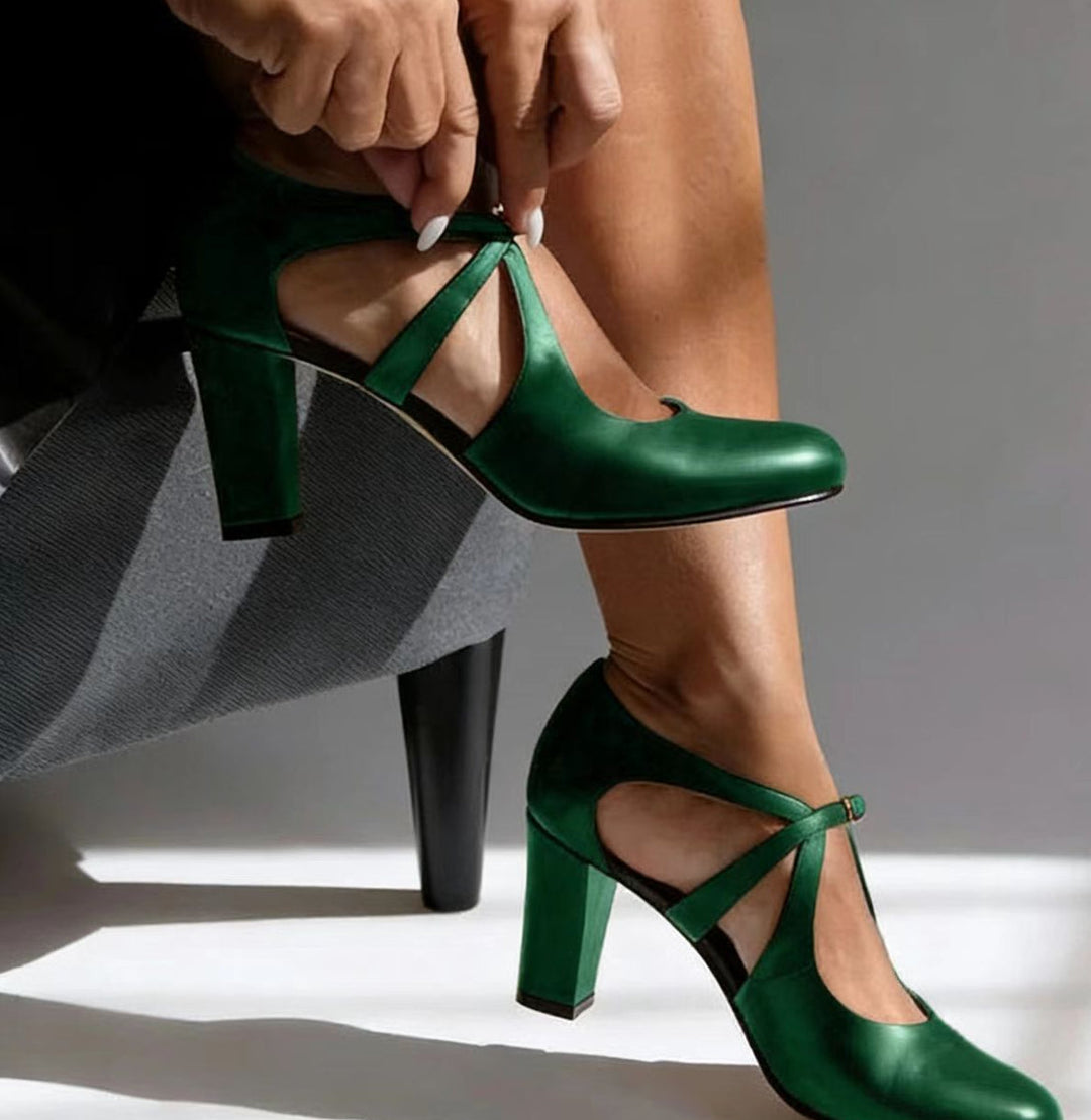 Camille | Elegante Leren Hakken