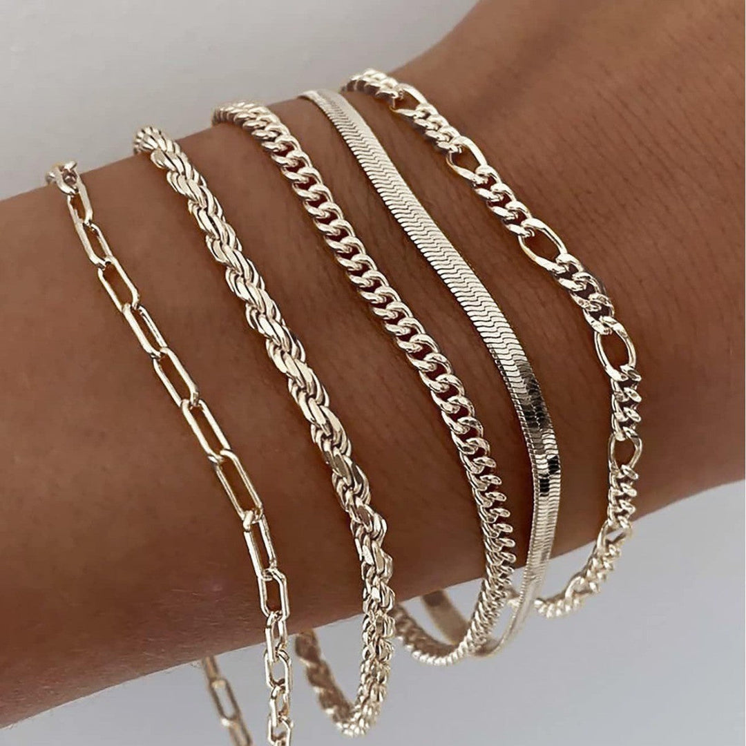Ellis Renner Gouden Armbandenset
