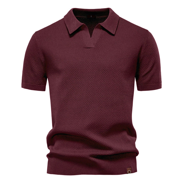 Ulrich – Gestructureerde Poloshirt