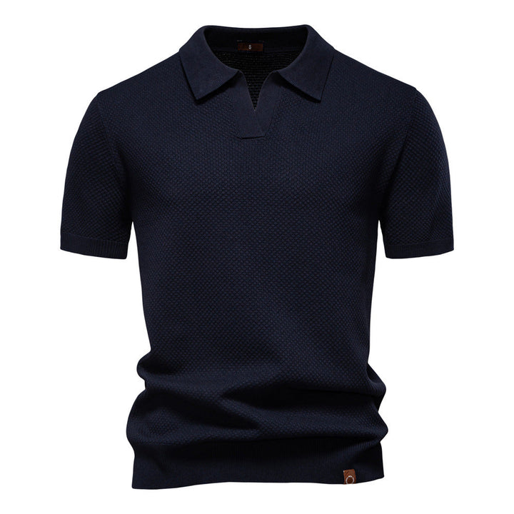 Ulrich – Gestructureerde Poloshirt