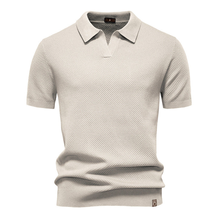 Ulrich – Gestructureerde Poloshirt