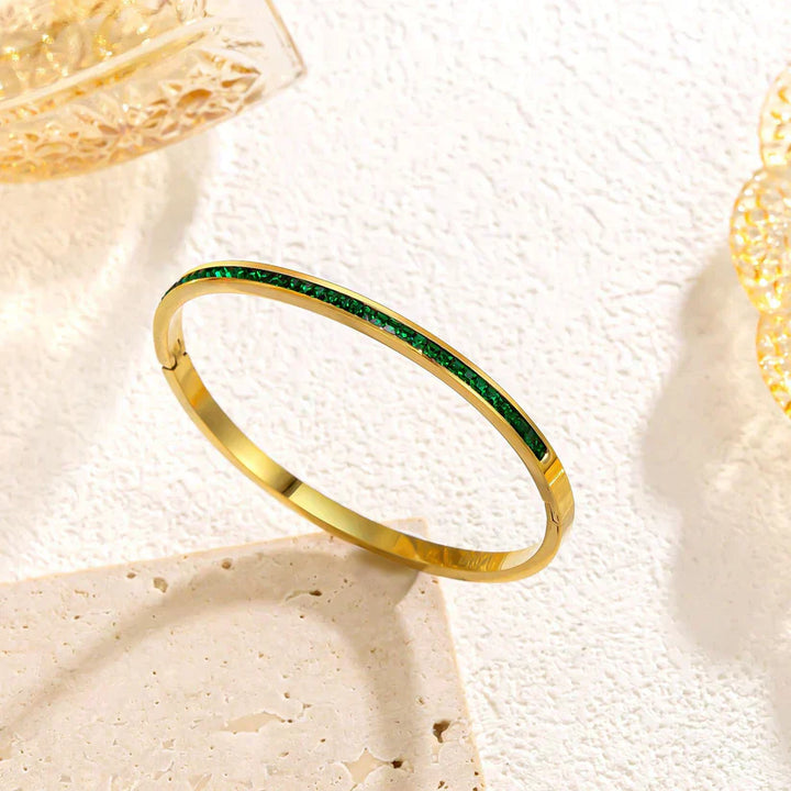 Gouden groene armband