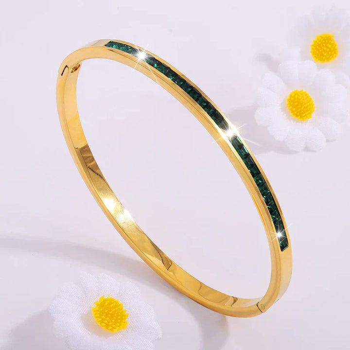 Gouden groene armband