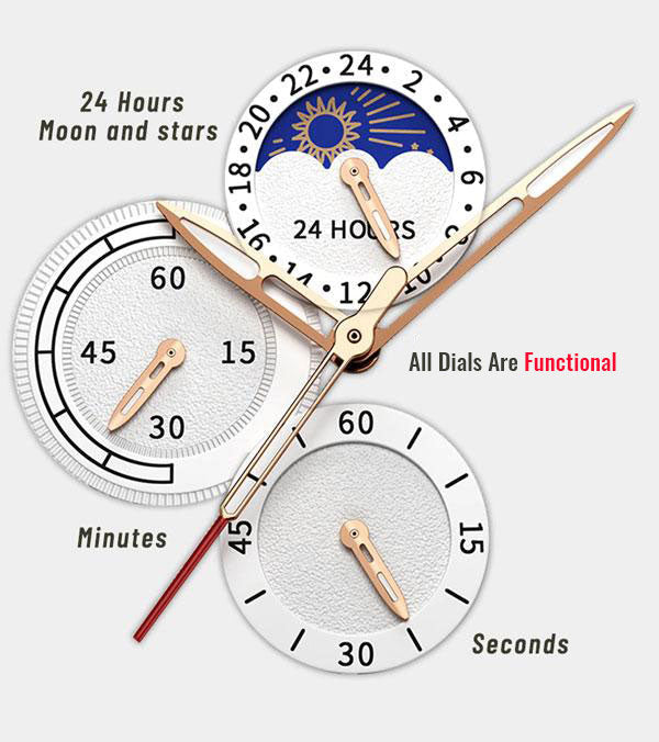 Premium Leren Quartz Horloge