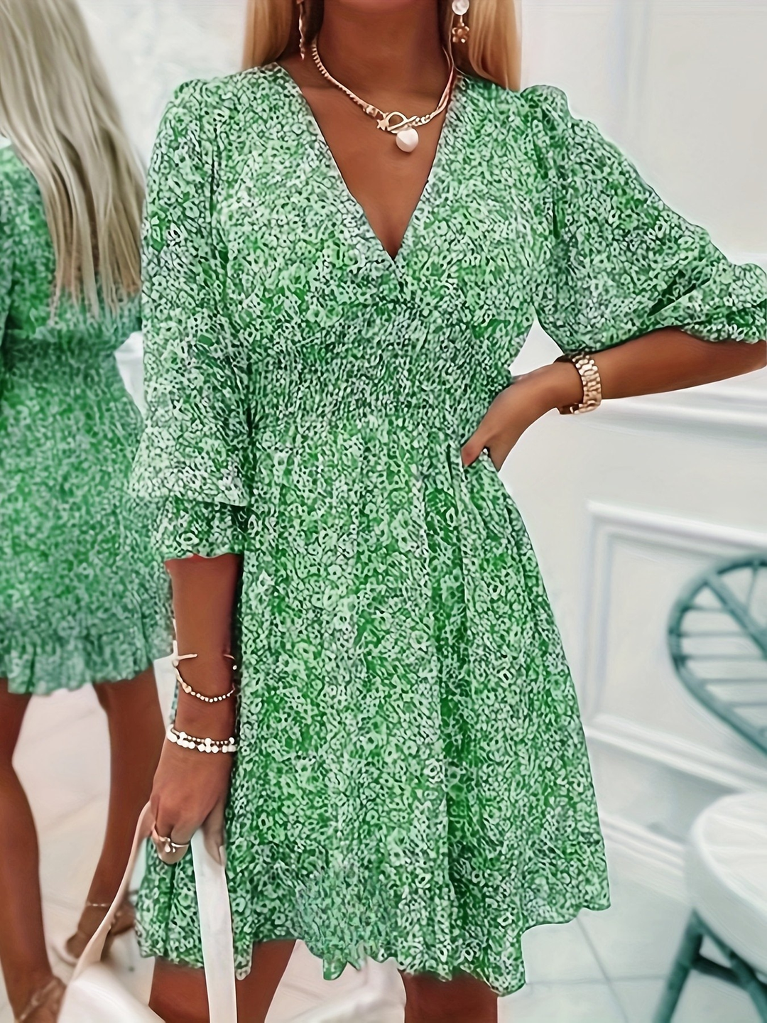 Nissia™ | Mini Jurk met Bloemenprint