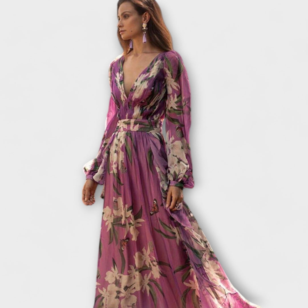 Elegante maxi-jurk van hoge kwaliteit