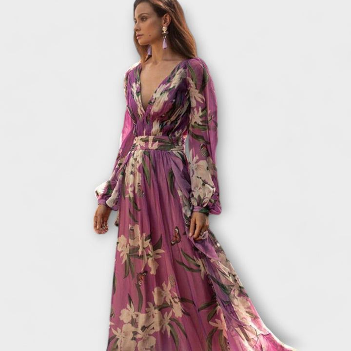 Elegante maxi-jurk van hoge kwaliteit