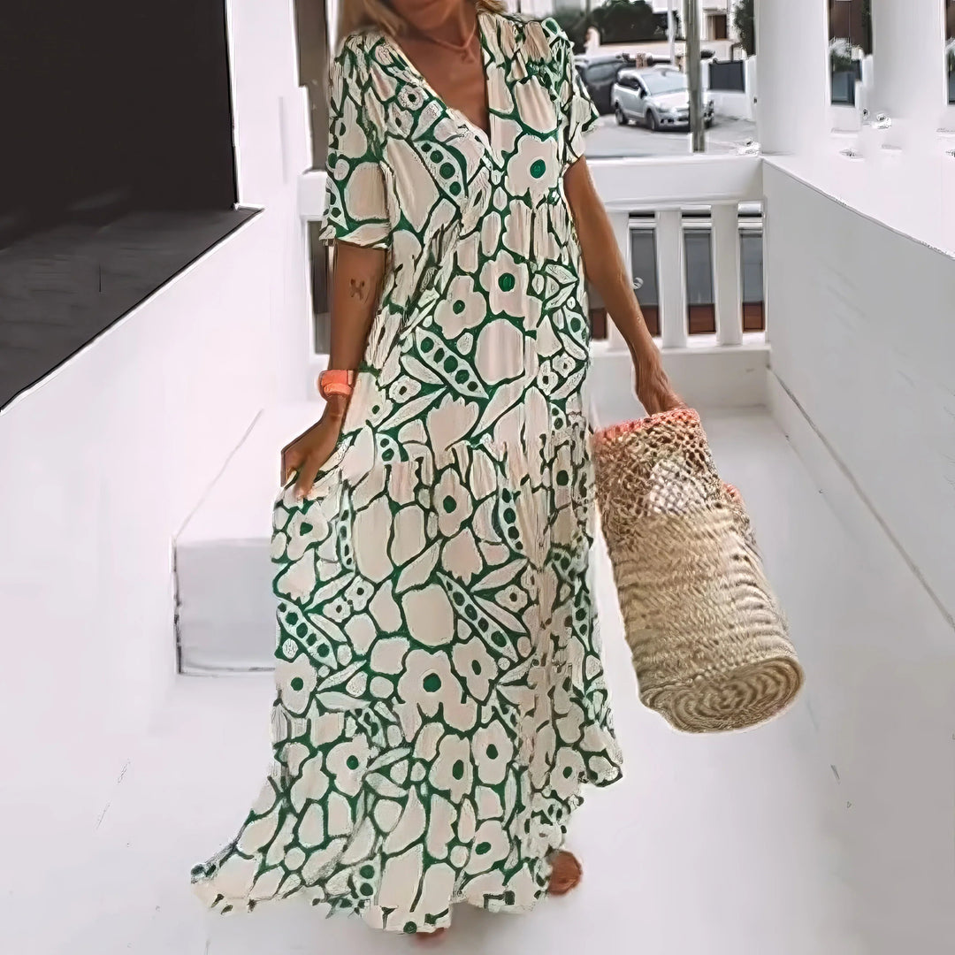La Scintilla | Maxi Jurk Natuurlijke Elegant