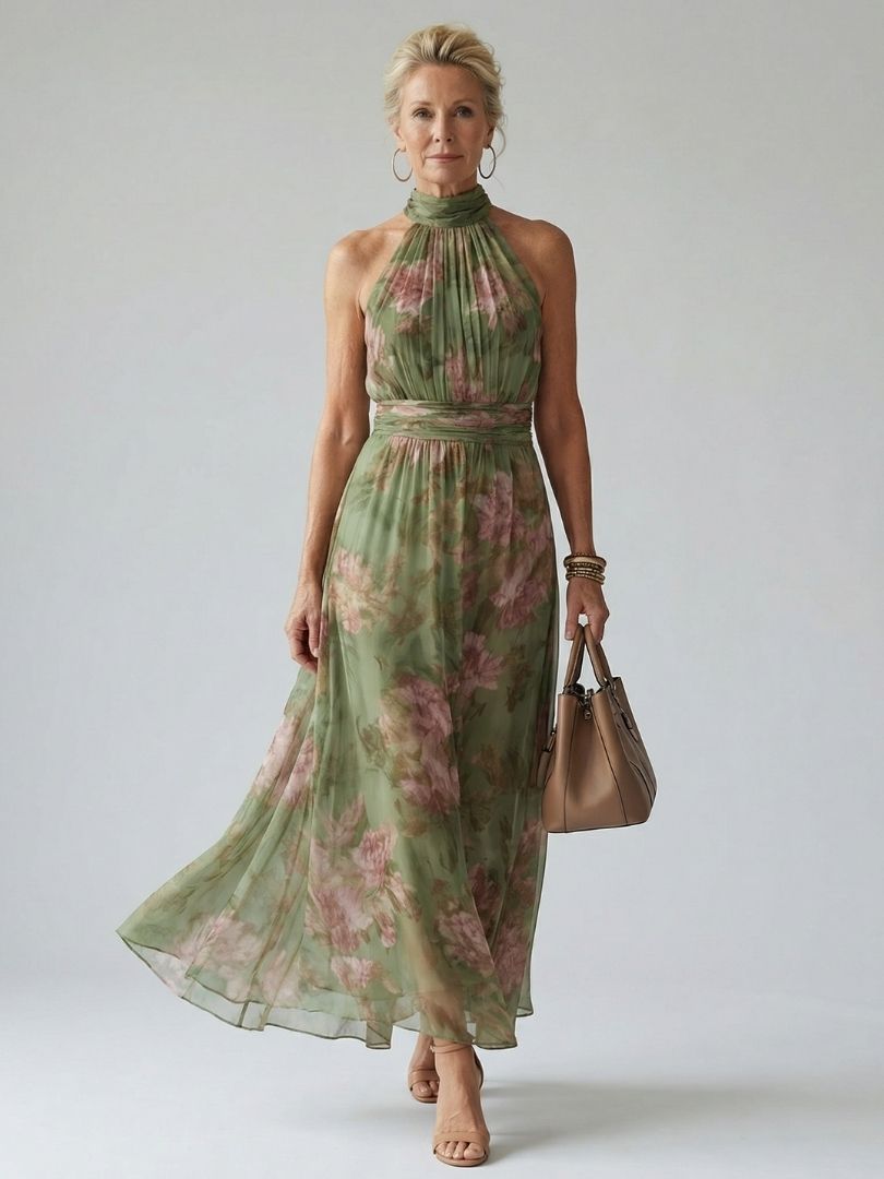 Naomi | Halter Maxi Jurk