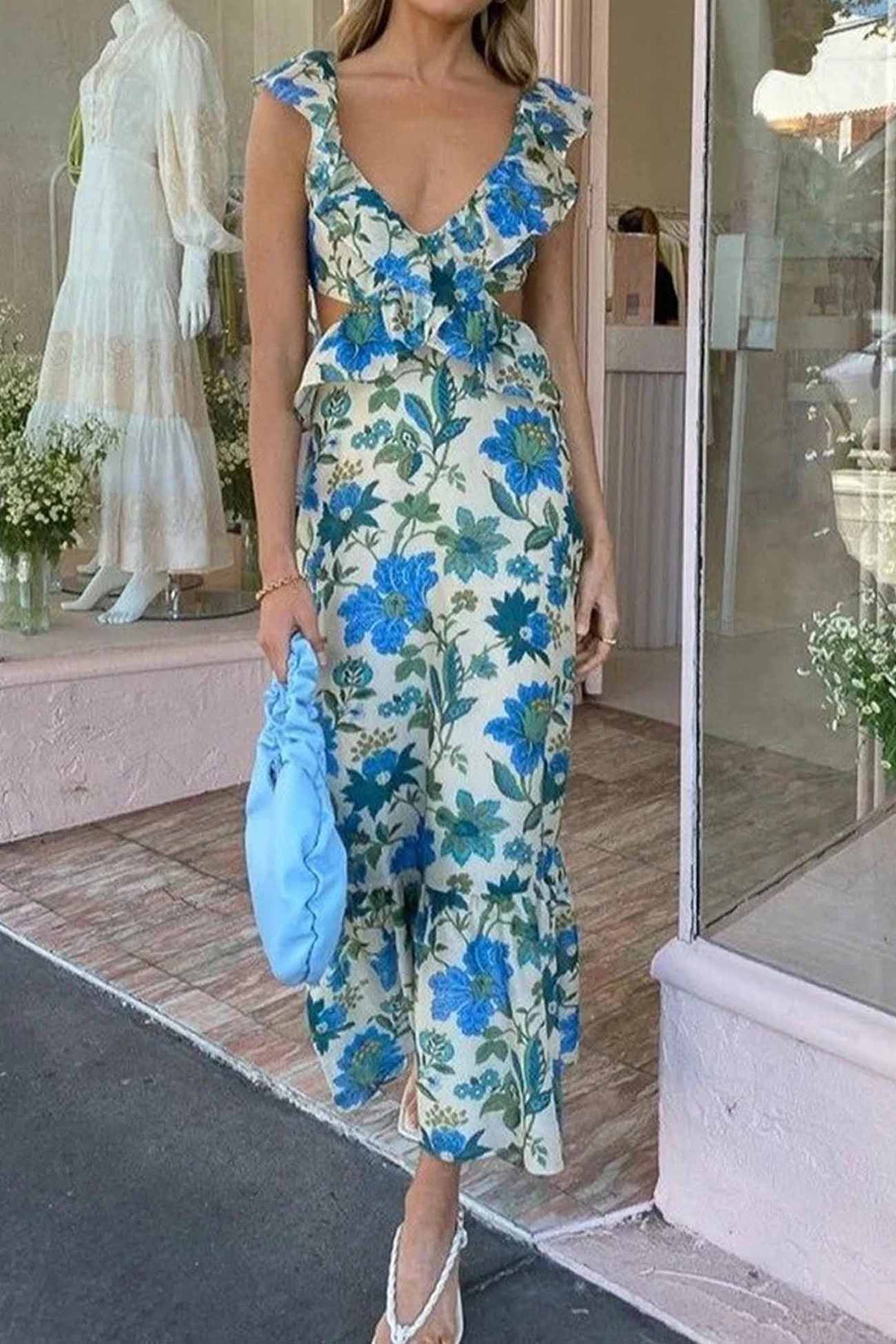 Yafit™ | Bloemenjurk met Volants