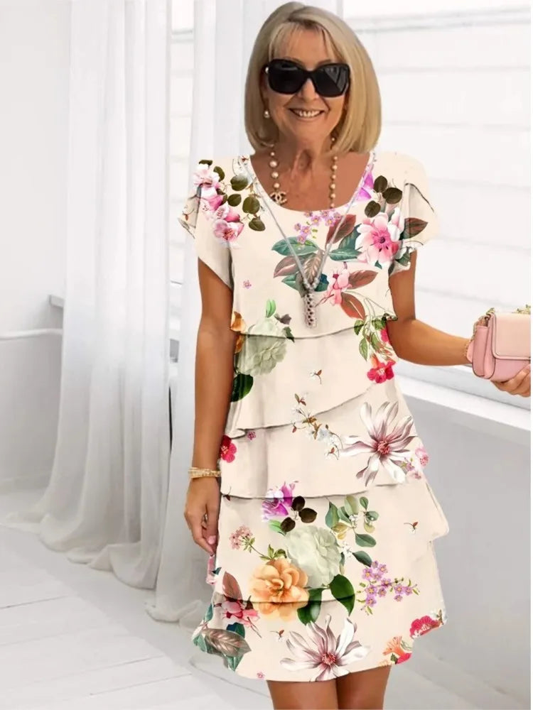 Hana – Elegante vloeiende jurk met ruffles
