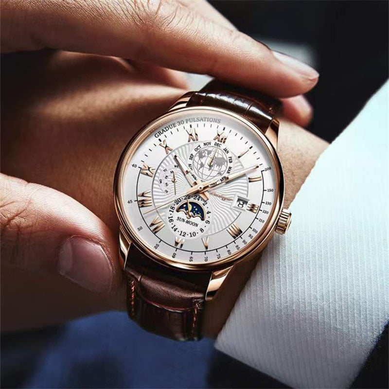 Stijlvolle Luxe Licht Kwarts Horloge