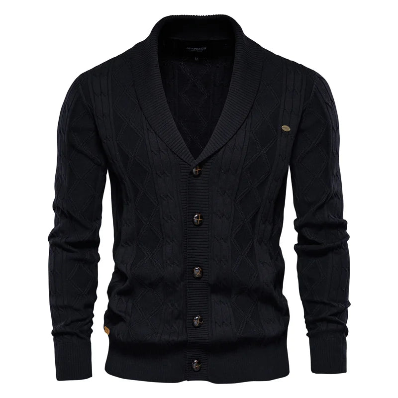 Waldemar | Heren Cardigan met Knopenlijst