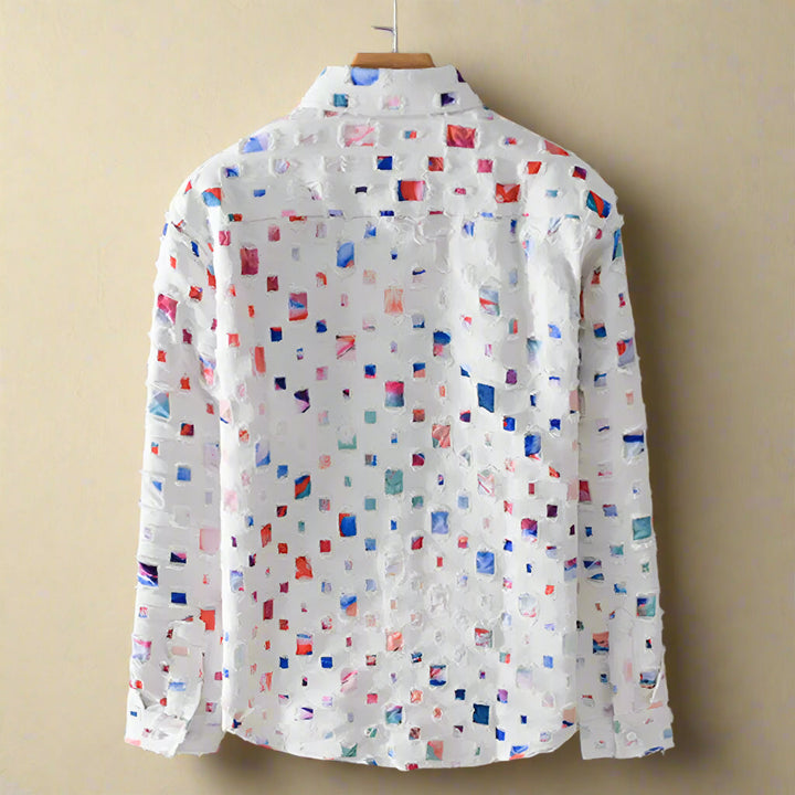 Fernando - Stijlvol Mozaïekprint Shirt