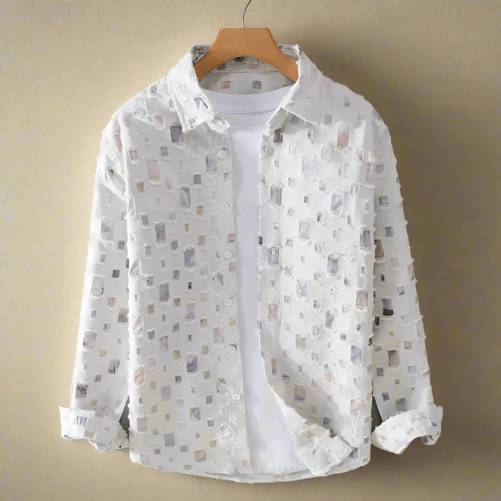 Fernando - Stijlvol Mozaïekprint Shirt