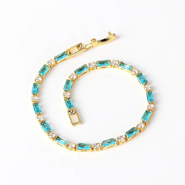 Tijdloze Gouden Natuurlijke Turquoise Armband