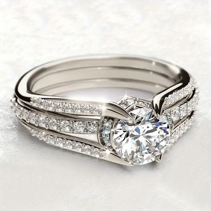 Vintage ring in kristal – Goud, Zilver, Roségoud