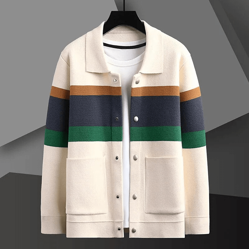 Nathan™ - Comfortabele Gestreepte Cardigan