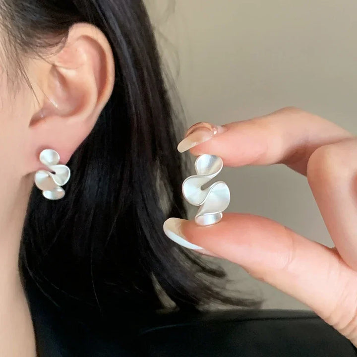 Oorbellen met bloemen in Zilver en 18K Goud | Luna