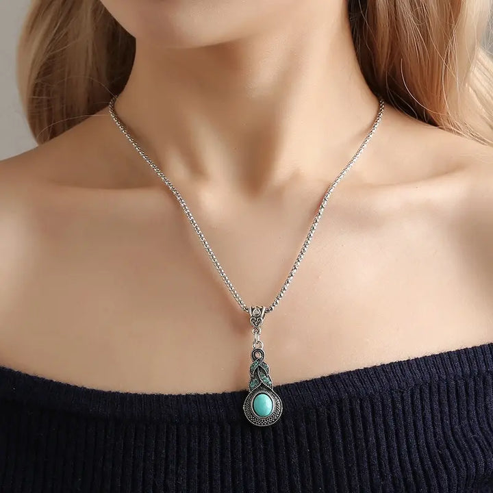Vintage Turquoise Stones Sieraden Set