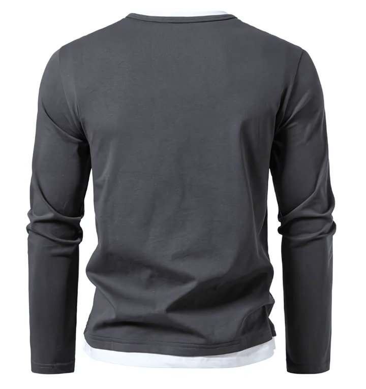 Alwin | Premium Langarmshirt Gemaakt van Gepeigde Katoen