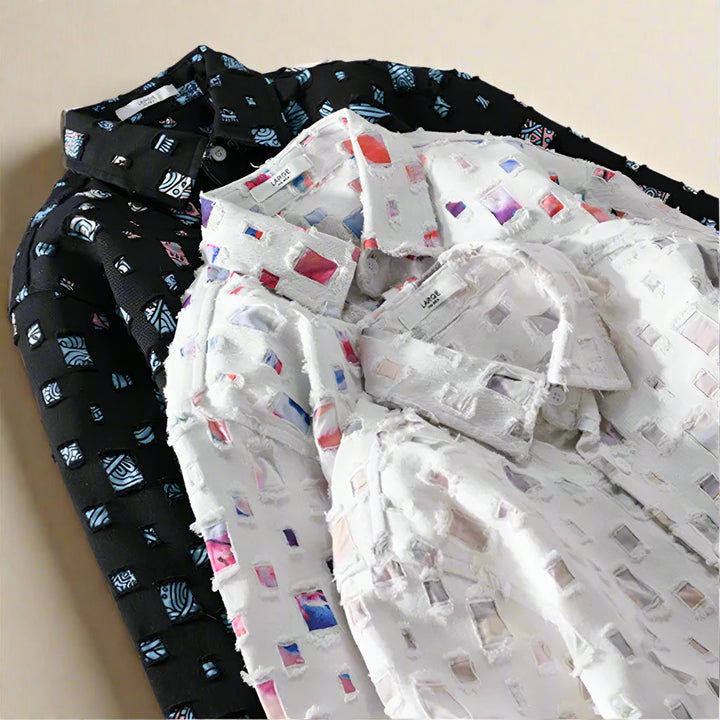 Fernando - Stijlvol Mozaïekprint Shirt