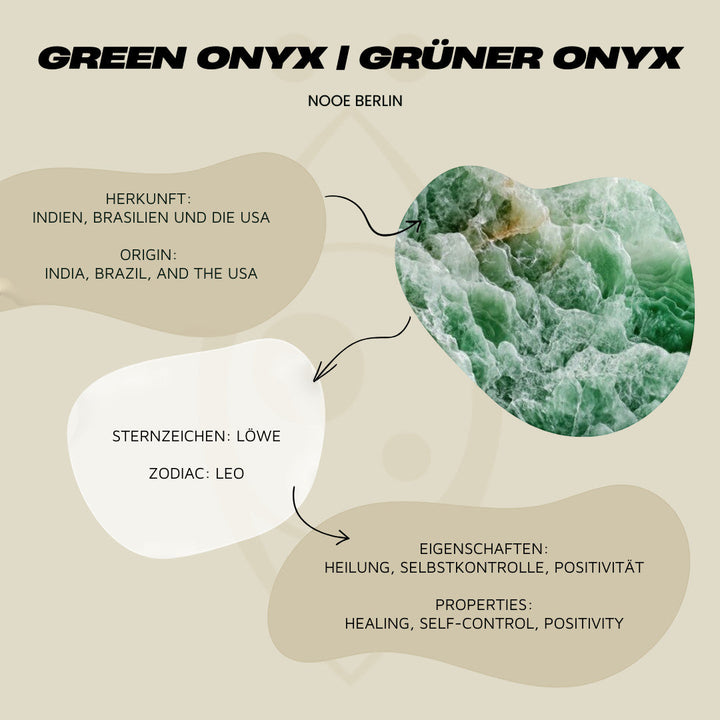 Kleine groene onyxring met ovale steen van 925 sterling zilver, handgemaakt