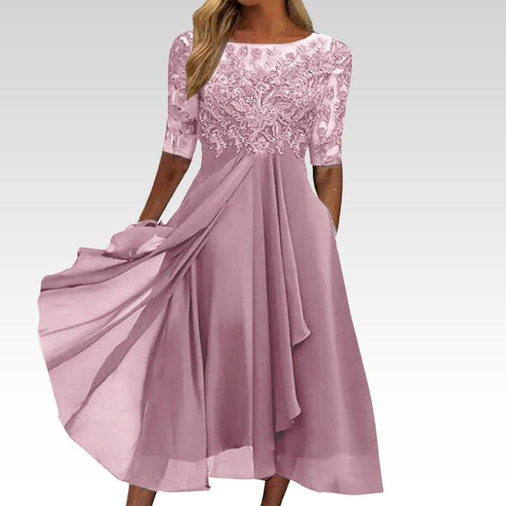 Harper™ | Elegante midi-jurk van kant