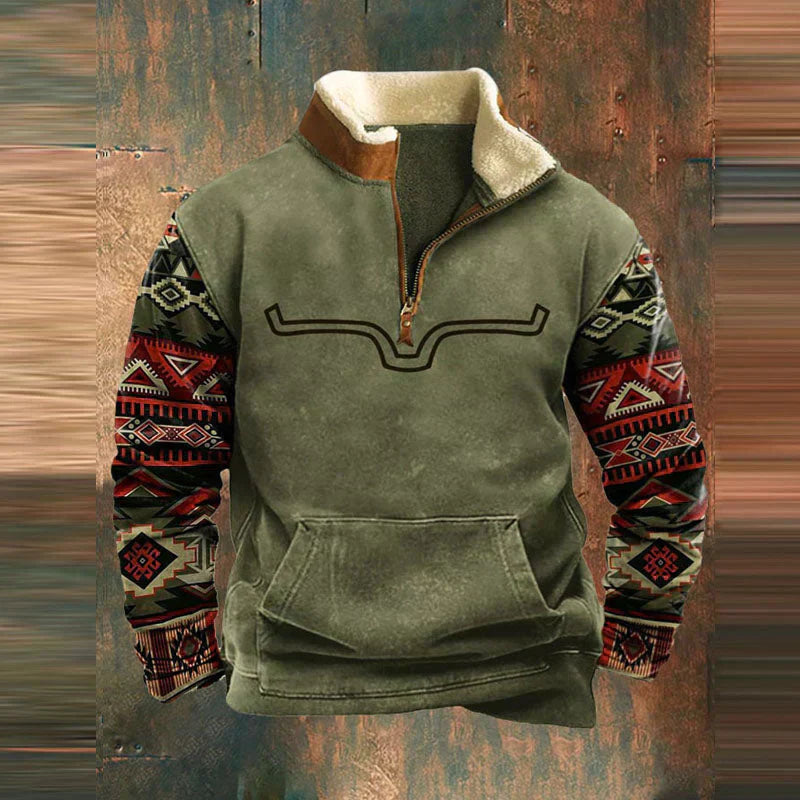 James™ - Vintage Comfortabele Pullover Rits