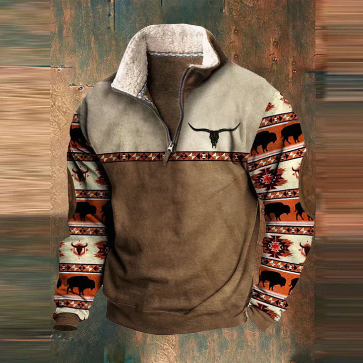 James™ - Vintage Comfortabele Pullover Rits