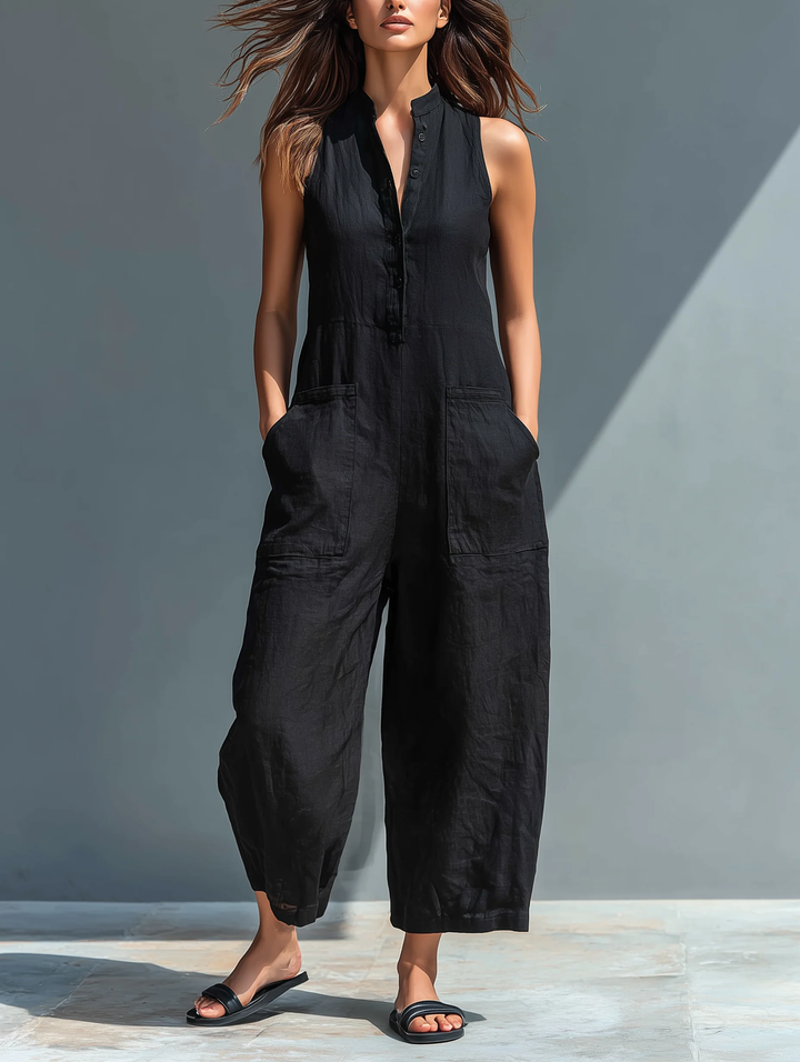 Lotte™ | Minimalistische mouwloze jumpsuit