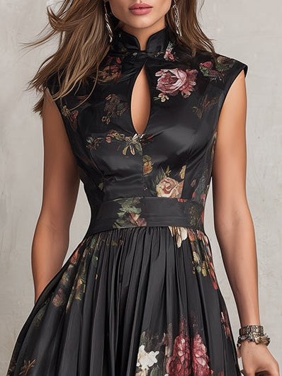 Sienna • Midi-jurk met bloemenprint