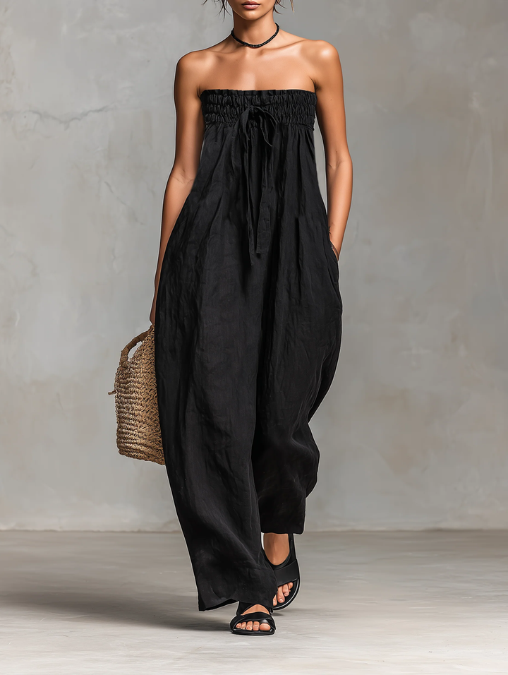 Nina™ | Elegante jumpsuit zonder schouderbanden