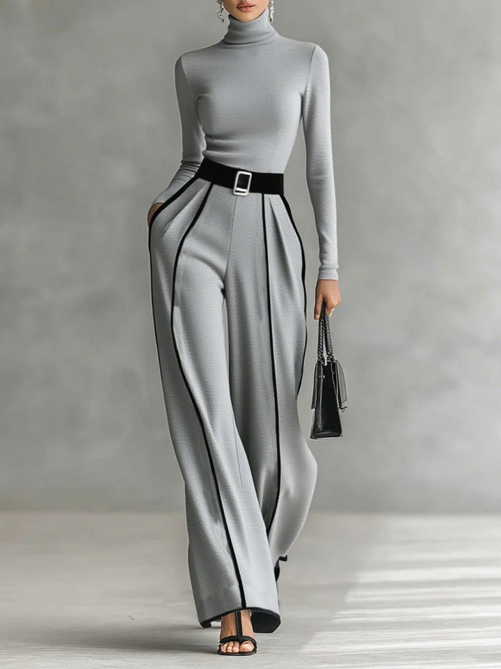 Vera™ | Elegante set met contrasterend detail