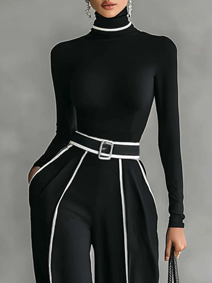 Vera™ | Elegante set met contrasterend detail
