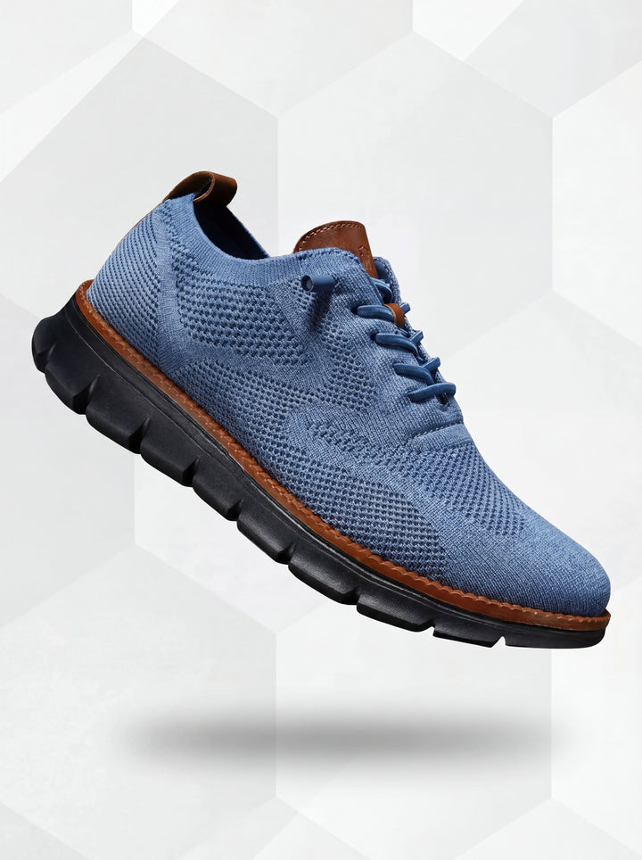 Ultracomfortabele Ademend Schoenen: Blauw-Zwart