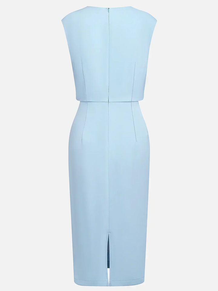 Valentina™ | Midi-jurk met zijdraping en een verfijnde charme