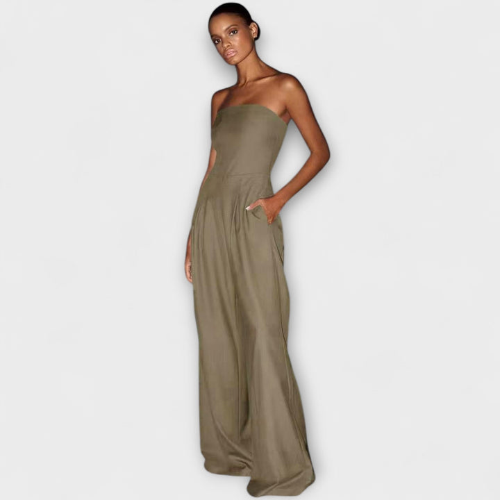 Kiora™ | Elegante strapless jumpsuit