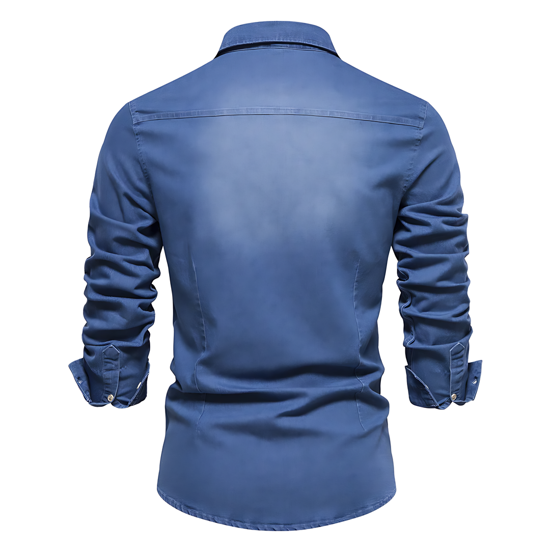FlexiFit Katoenen Denim Shirt