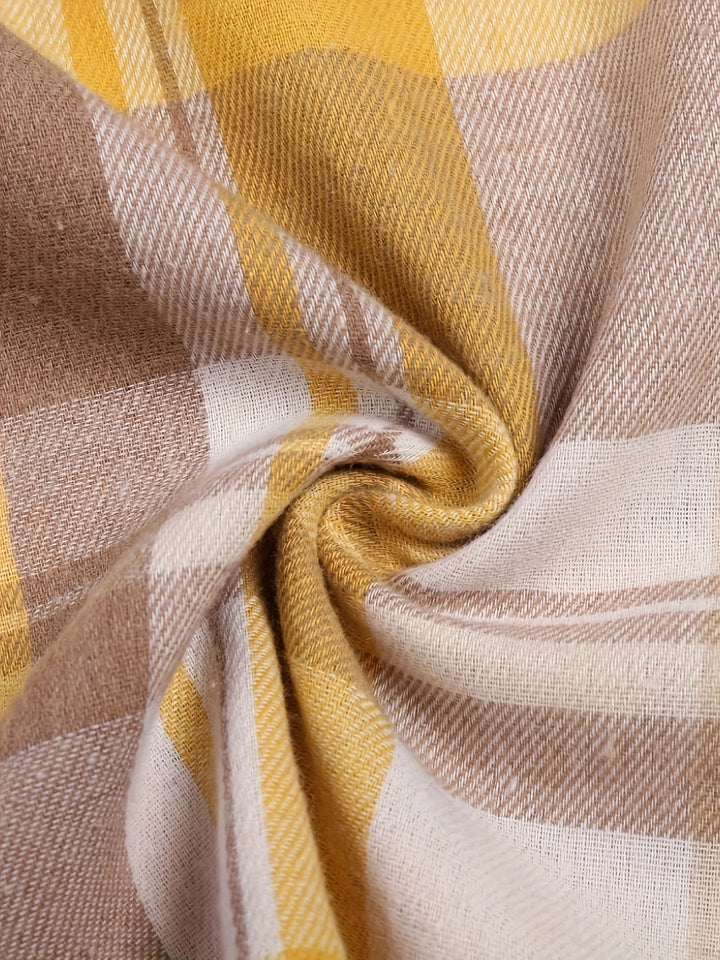 Elena | Geruite overshirt met knopen