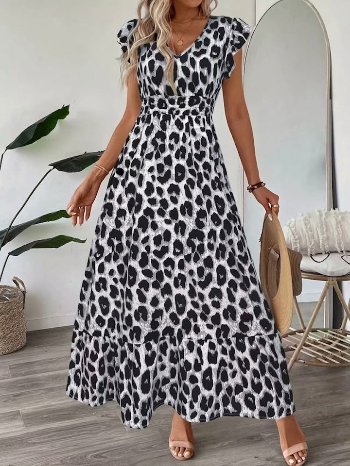 Candela - Maxidress in barokstijl met V-hals