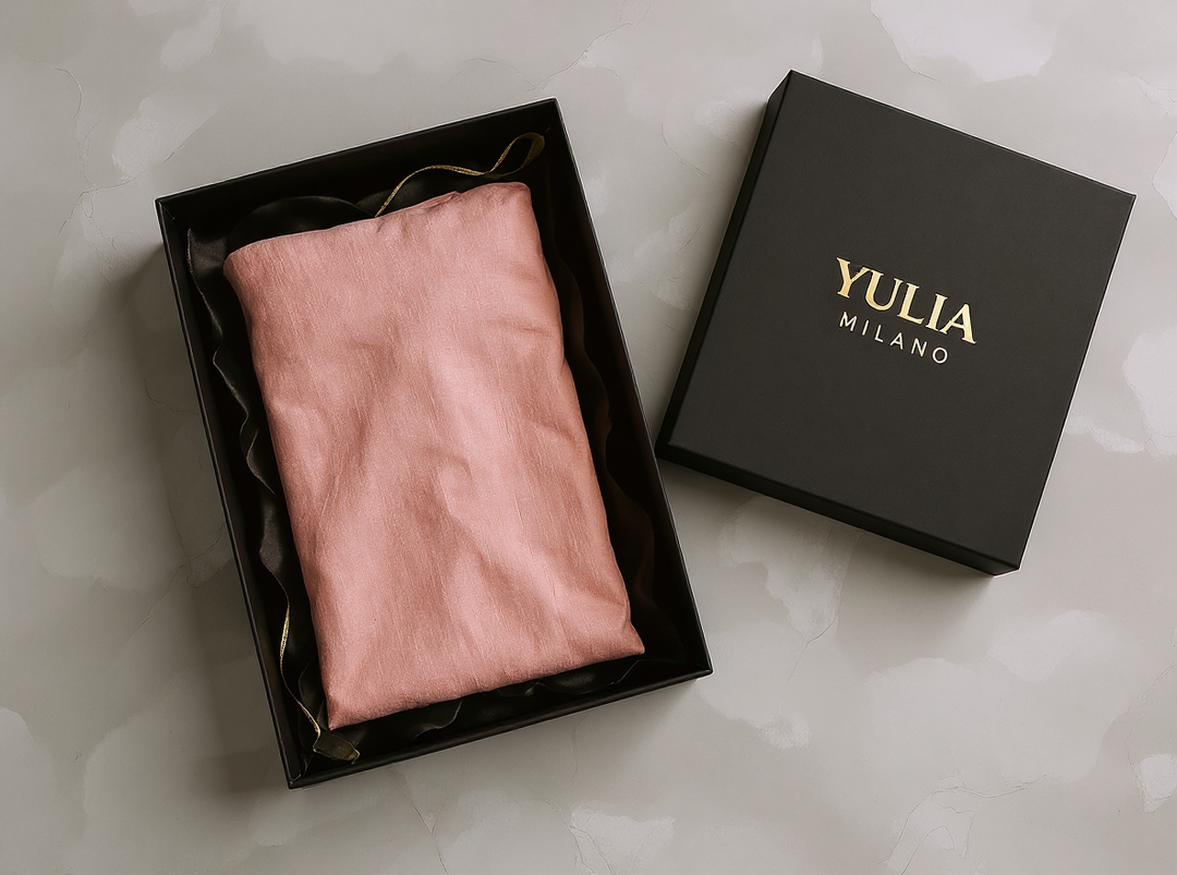 Minimalistische lange roze jurk met V-hals in linnenmix voor dames