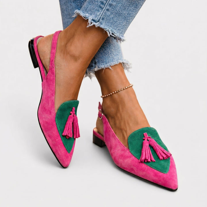 Lorena sandalen met bandjes en kwastjes